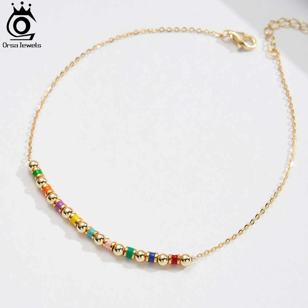 Anklet Foot Chain - ORSA JEWELS Женский браслет на ногу