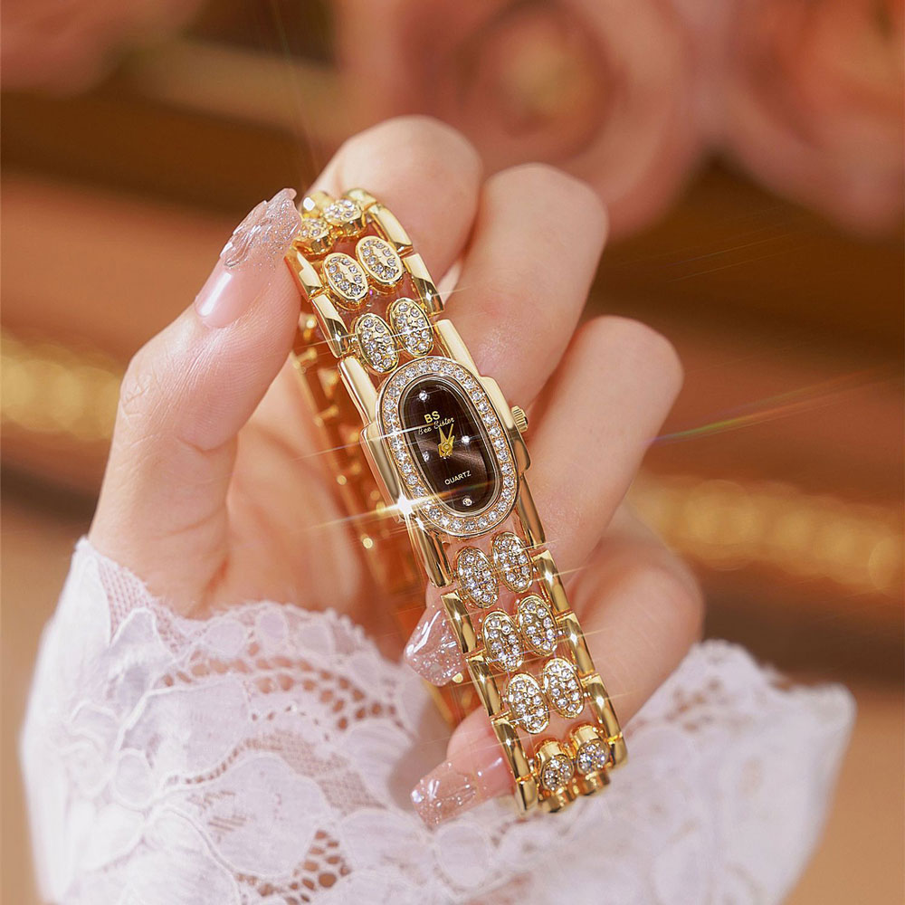 Jewelry Diamond Watches - Модные часы, золотой браслет, кварцевые часы