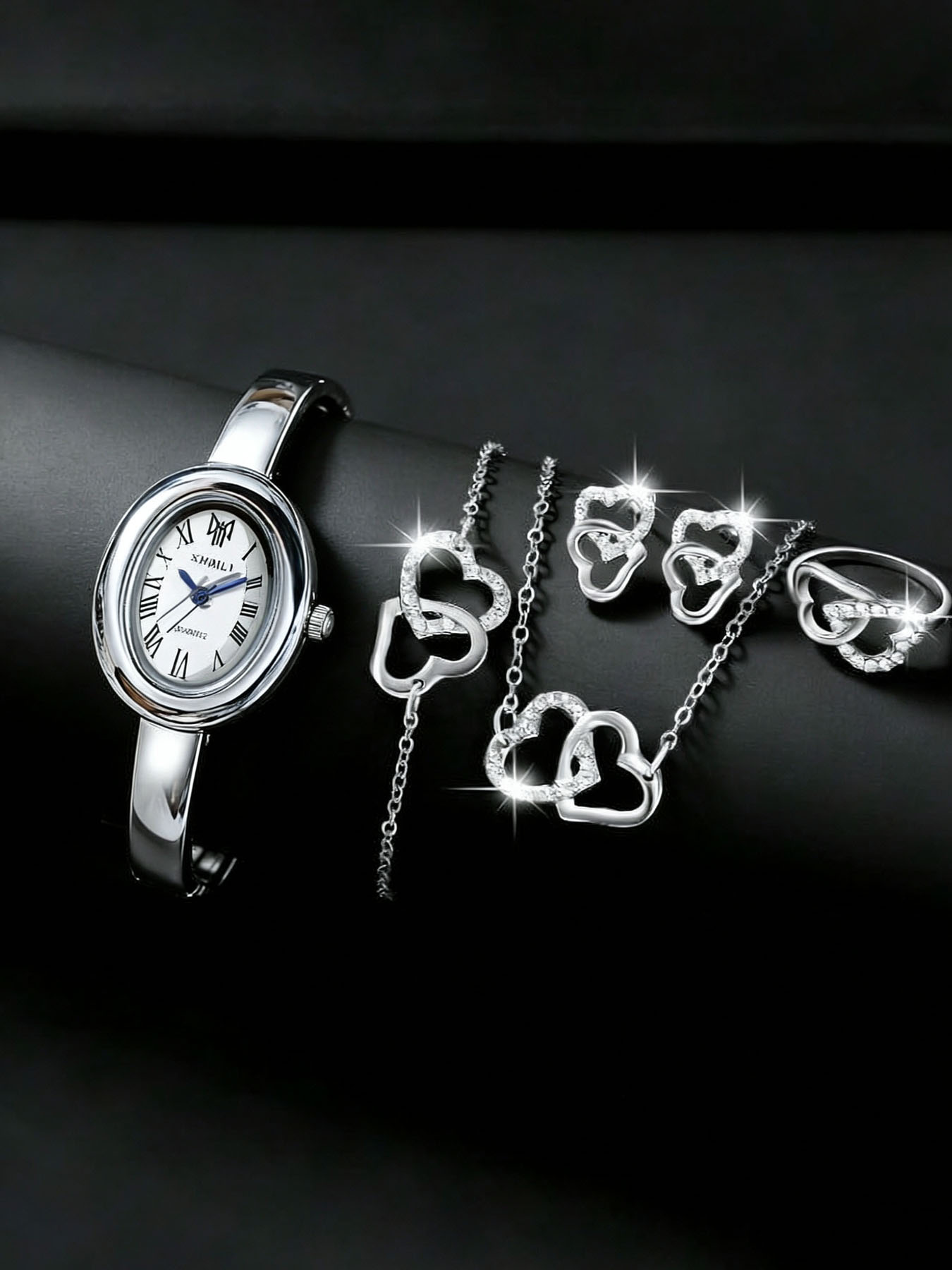 Jewelry Watches For Ladies - Элегантные женские серебряные часы-браслет с римским