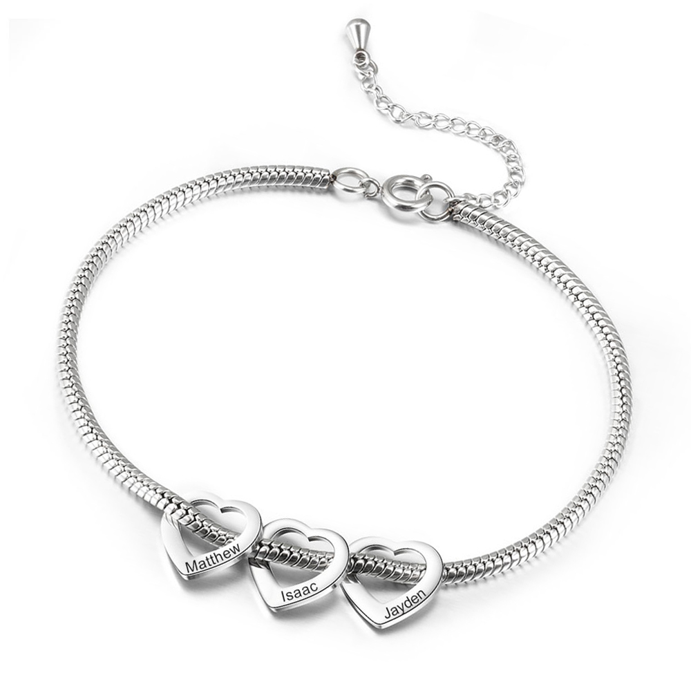 Anklet Foot Chain - Полированный браслет с семейными именами на