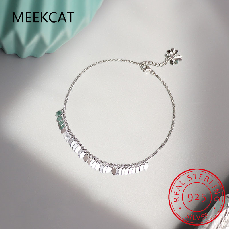 Anklet Foot Chain - Популярные настоящие стерлингового серебра 925 пробы,