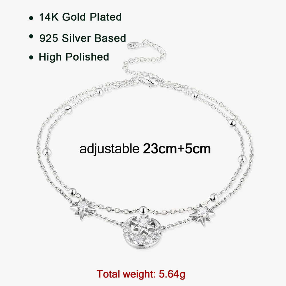 Браслет на ногу APIR с муассан – обзор и цена Anklet Foot Chain