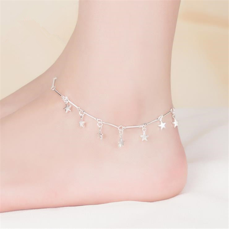 Женский браслет на ногу из сер – обзор и цена Anklet Foot Chain