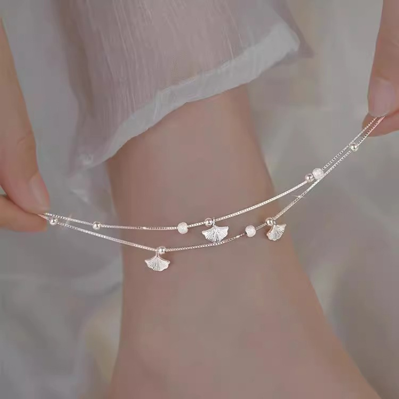 Женская двухслойная цепочка на – обзор и цена Anklet Foot Chain
